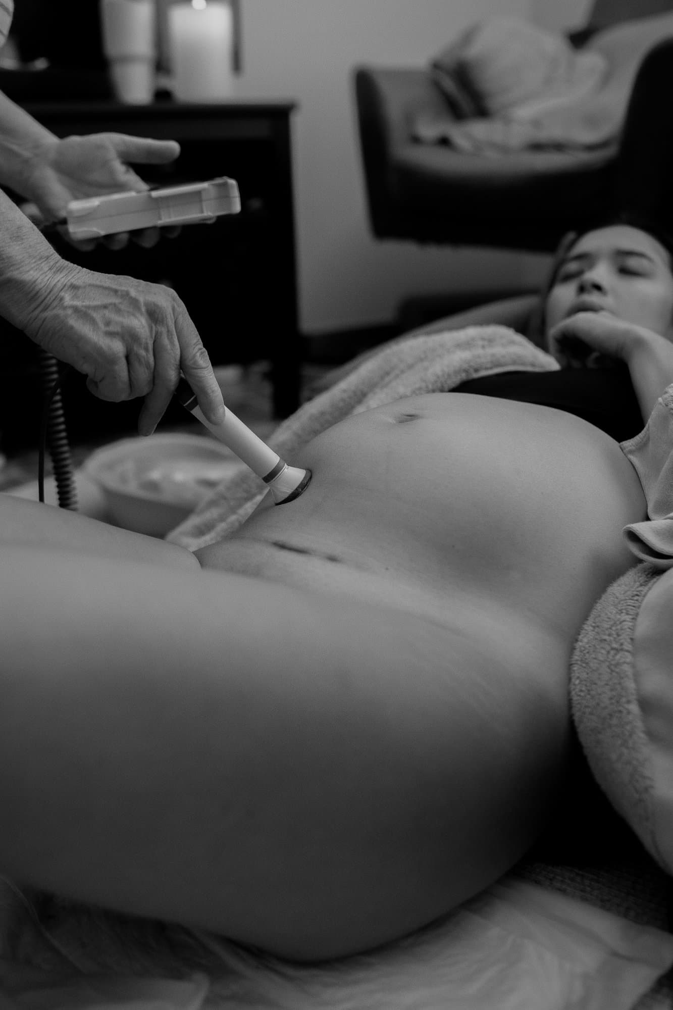 Listening to baby during vbac labour in Sydney homebirth